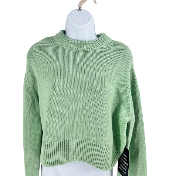 Tuckernuck NEW Mint Chip Aiden Chunky Knit Long Sleeve Crewneck Sweater Size S - Picture 3 of 7